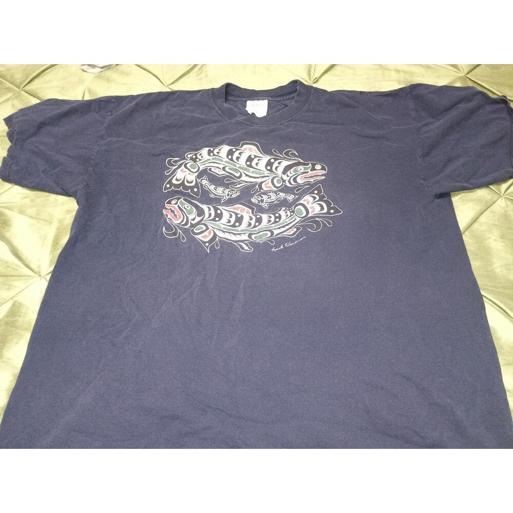 Mens T Shirt Northern Salmon Mark Henderson XL